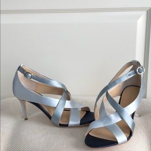 Vince Camino Iced Blue Combo Deluxe Satin Sandal